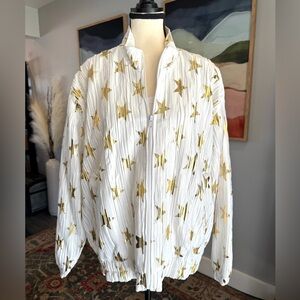 Vintage ADS Gold Star Patterned Jacket